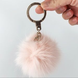 Kate Spade Faux Fur Keychain Handbag Charm